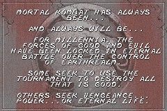 Mortal Kombat Deadly Alliance screenshot 3 for GameBoy Advance